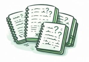 Libreta de reservas con anotaciones confusas